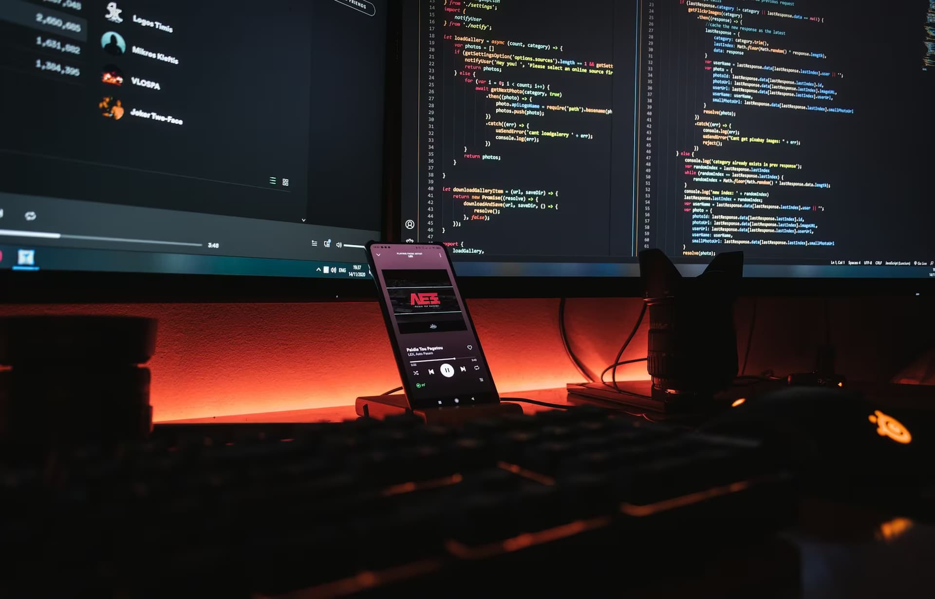 Custom software and digital platforms – development team at work Custom software and digital platforms – development team at work