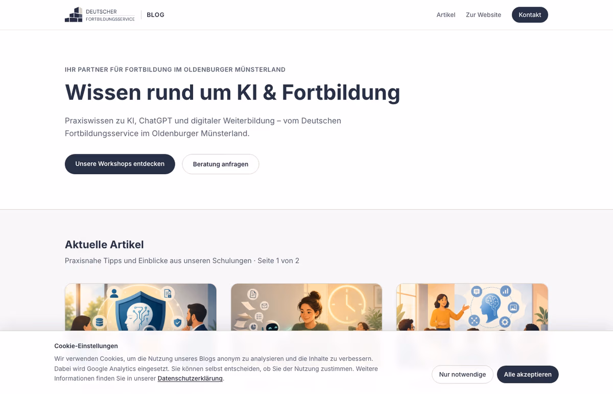 Deutscher Fortbildungsservice Blog